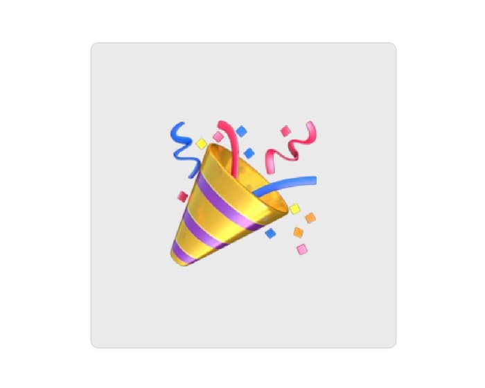 Confetti Button