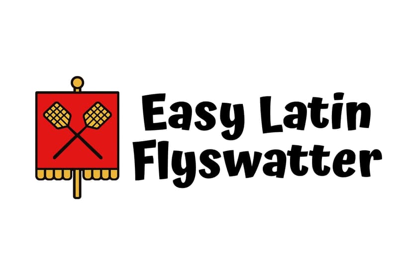 Easy Latin Flyswatter game screenshot
