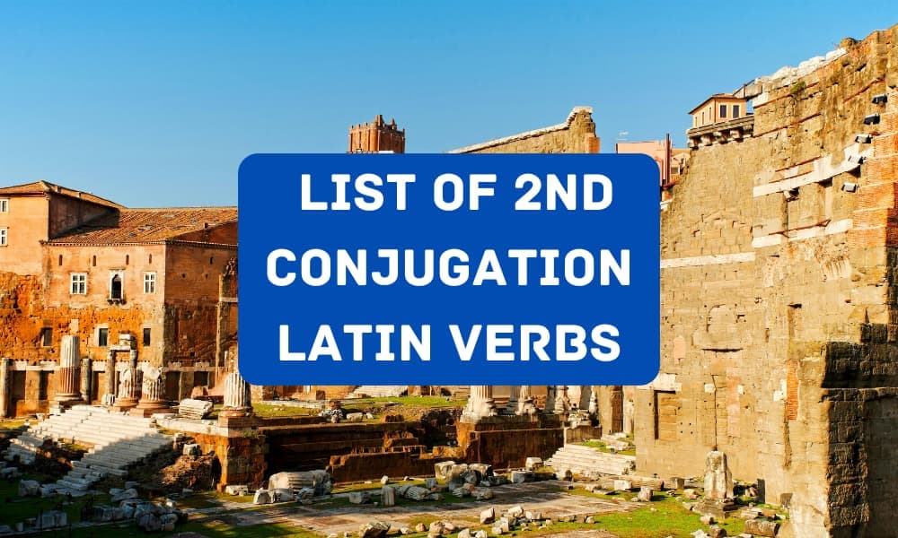 2nd conjugation latin verbs list