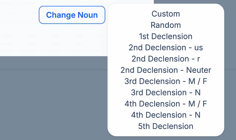 Get Random nouns or enter your own.