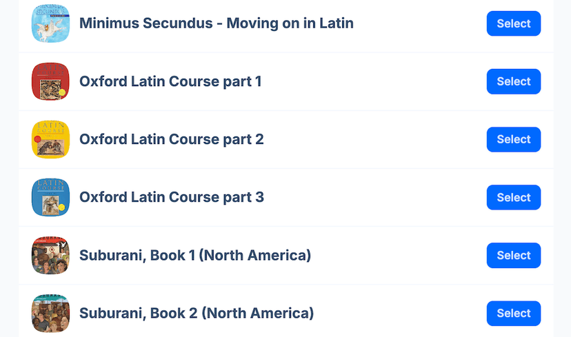 Pick your textbook and play