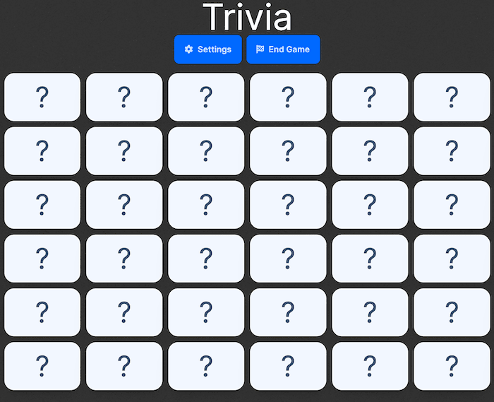 Latin Jeopardy screenshot